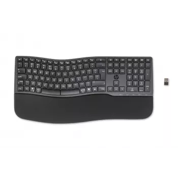 HP 680 Comfort Dual-Mode klawiatura, pełnowymiarowa (100%), bezprzewodowa, RF Wireless + Bluetooth, QWERTY, czarna