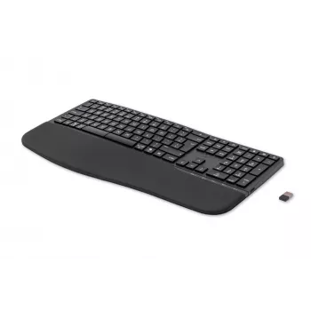HP 680 Comfort Dual-Mode klawiatura, pełnowymiarowa (100%), bezprzewodowa, RF Wireless + Bluetooth, QWERTY, czarna