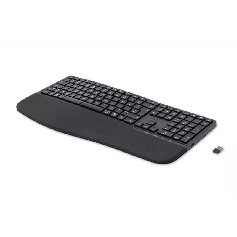 HP 680 Comfort Dual-Mode klawiatura, pełnowymiarowa (100%), bezprzewodowa, RF Wireless + Bluetooth, QWERTY, czarna
