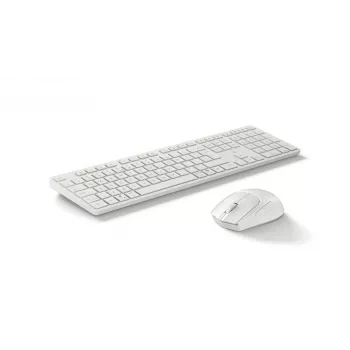 Zestaw klawiatura i mysz KINGSTON 490C — pełnowymiarowa klawiatura bezprzewodowa (tłokowa) z myszą RF + Bluetooth, biały
