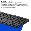 Zestaw klawiatura i mysz KINGSTON 490C — pełnowymiarowa klawiatura bezprzewodowa (tłokowa) z myszą RF + Bluetooth, biały