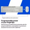 Zestaw klawiatura i mysz KINGSTON 490C — pełnowymiarowa klawiatura bezprzewodowa (tłokowa) z myszą RF + Bluetooth, biały