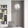Zegar ścienny/stolikowy Unilux 100340853 — kwarcowy, okrągły metaliczny srebrny, Ø 31 cm, bateria AA/AAA