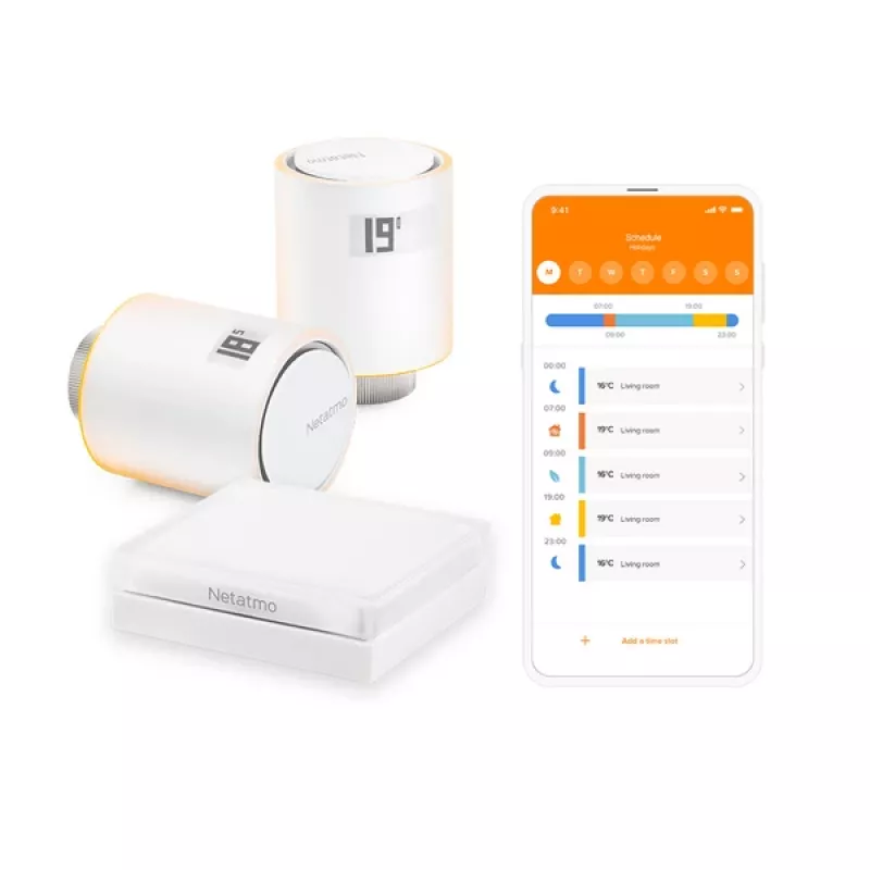 Netatmo NVP01-DE termostatyczny zawór grzejnikowy Nadaje się do użytku wewnątrz pomieszczeń