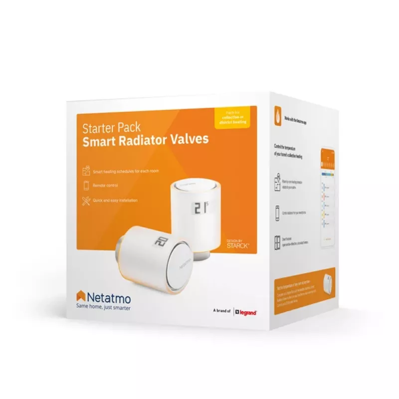 Netatmo NVP01-DE termostatyczny zawór grzejnikowy Nadaje się do użytku wewnątrz pomieszczeń
