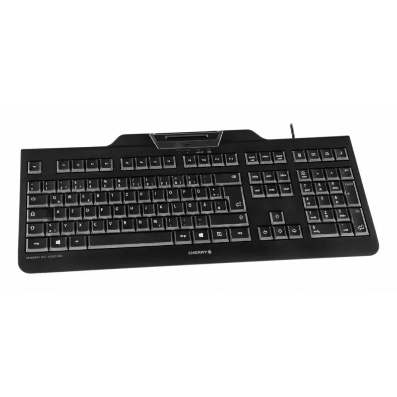 Przewodowa klawiatura Cherry CHERRY KC 1000 SC pełnowymiarowa USB, QWERTY, 109 klawiszy, kabel 1,8 m, czarna