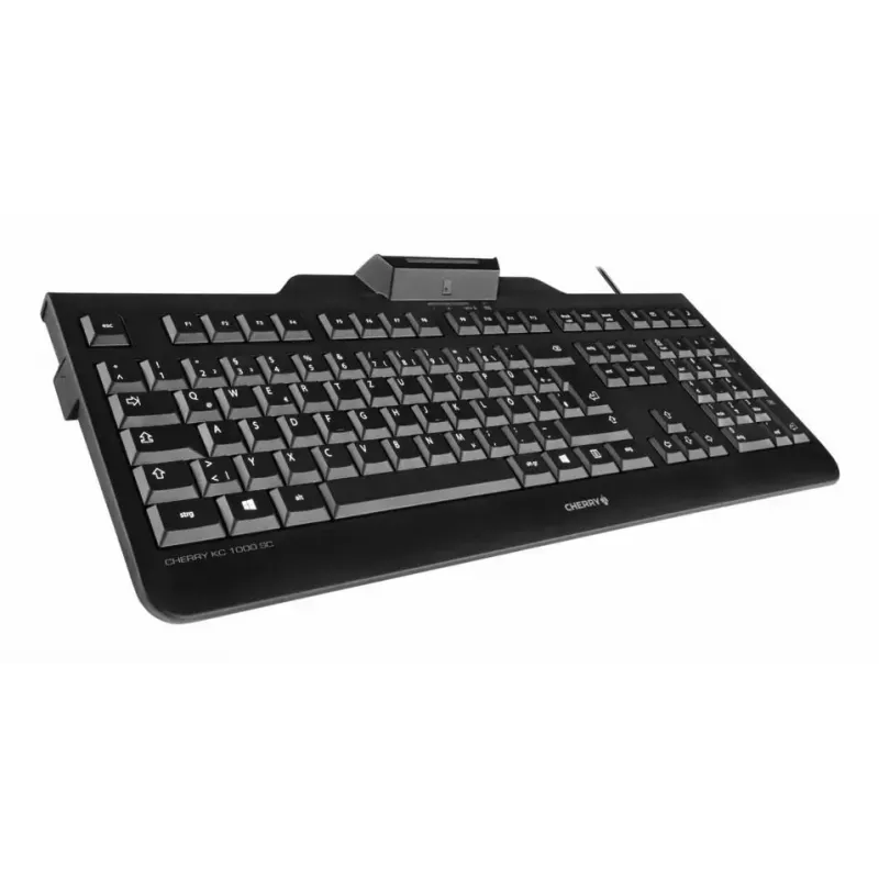 Przewodowa klawiatura Cherry CHERRY KC 1000 SC pełnowymiarowa USB, QWERTY, 109 klawiszy, kabel 1,8 m, czarna