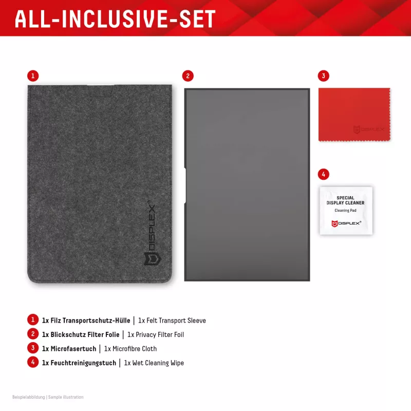 Displex PRIVACY SAFE odłączany dwukierunkowy filtr prywatyzujący do laptopa/notebooka (bezramkowy) 14'' (16:10)