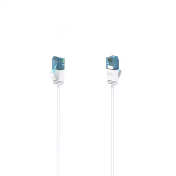 Kabel sieciowy Hama Flexi-cienki biały 3 m Cat6a U/UTP (UTP)