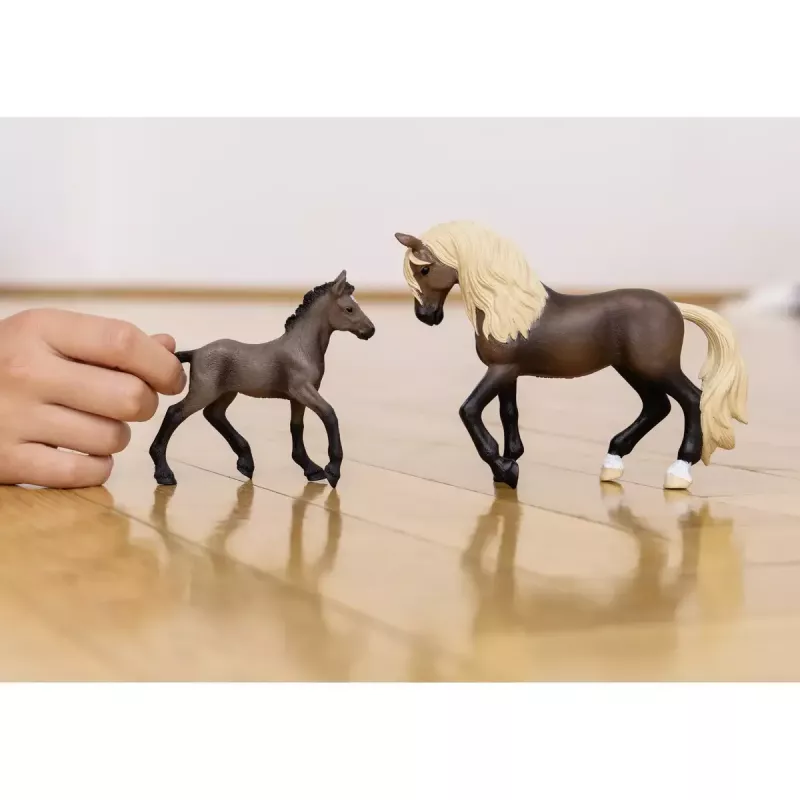 Figurka konia Schleich Ogier Peruvian Paso model 13952, dla dzieci od 5 lat, beżowo-brązowa
