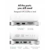 ICY BOX 7-w-1 Stacja dokująca USB Type-C z gniazdem M.2 NVMe, SSD, karta pamięci, M.2, 4 TB, USB 3.2 Gen 2 (3.1 Gen 2) Type-C, srebrny, aluminium