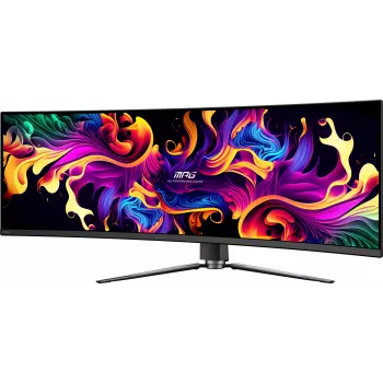 MSI MPG 491CQPX QD-OLED monitor komputerowy 124,5 cm (49 cali) 5120 x 1440 pikseli Dual QHD Czarny
