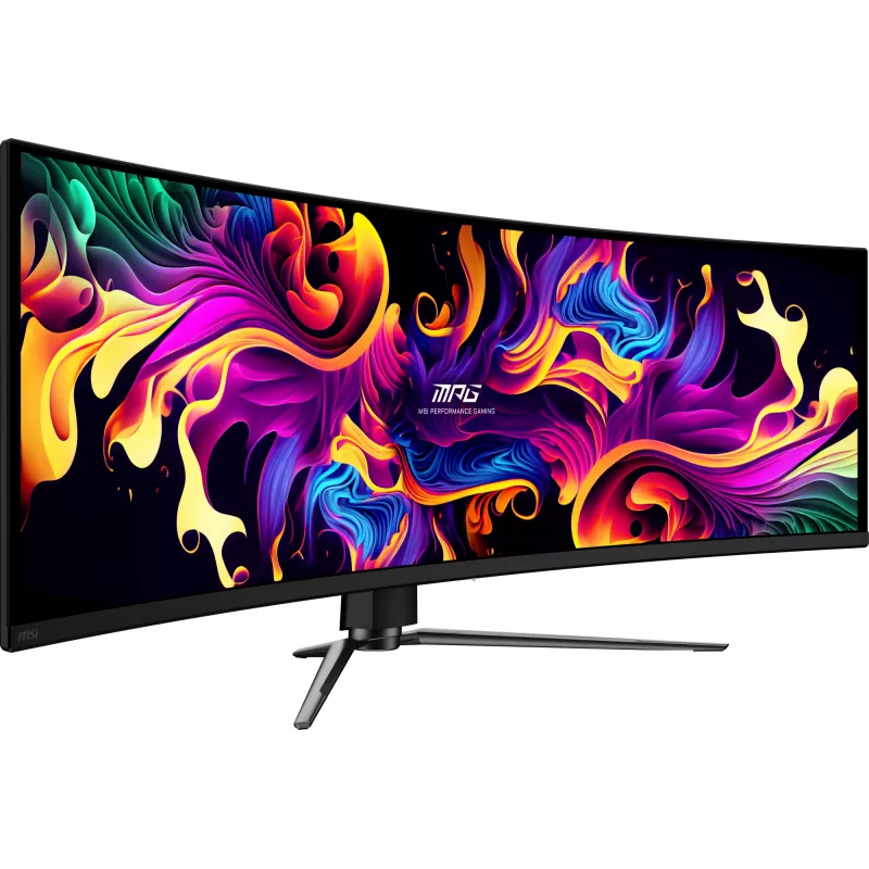 MSI MPG 491CQPX QD-OLED monitor komputerowy 124,5 cm (49 cali) 5120 x 1440 pikseli Dual QHD Czarny