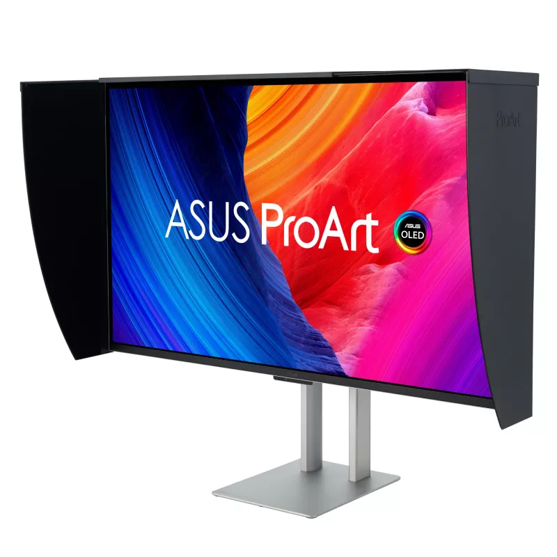 Monitor ASUS ProArt OLED PA32UCDMR-K 80 cm (31,5 cala) 3840 x 2160 pikseli 4K Ultra HD QD-OLED Czarny, Srebrny