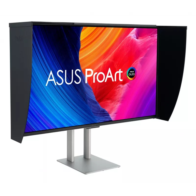 Monitor ASUS ProArt OLED PA32UCDMR-K 80 cm (31,5 cala) 3840 x 2160 pikseli 4K Ultra HD QD-OLED Czarny, Srebrny