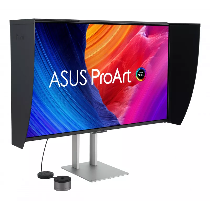 Monitor ASUS ProArt OLED PA32UCDMR-K 80 cm (31,5 cala) 3840 x 2160 pikseli 4K Ultra HD QD-OLED Czarny, Srebrny