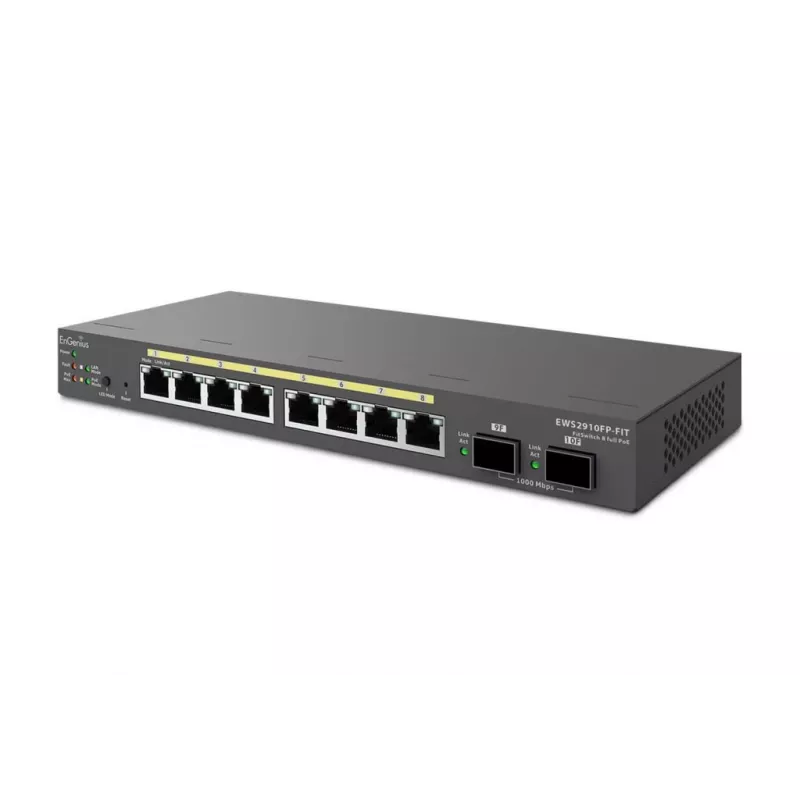 Przełącznik zarządzalny EnGenius FitSwitch 8 Full PoE 8 Portów Gigabit Ethernet