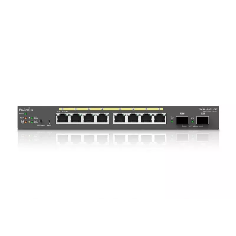 Przełącznik zarządzalny EnGenius FitSwitch 8 Full PoE 8 Portów Gigabit Ethernet