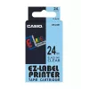 Taśma do etykieciarki CASIO XR-24X1 — czarny na przezroczystym, 24 mm × 8 m