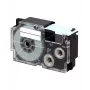 Taśma do etykieciarki CASIO XR-24X1 — czarny na przezroczystym, 24 mm × 8 m