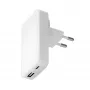 Ładowarka d bramante Pro cienki Charger USB-C 45W + USB-A 30W, wewnętrzna AC, Biała