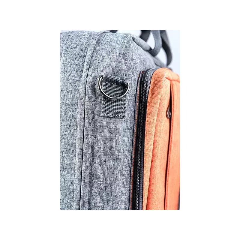 Torba na ramię MODECOM RENO dla laptopów 15,6 cala (39,6 cm), nylon, szary/pomarańczowy