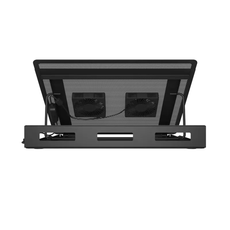 Podkładka chłodząca pod laptopa NATEC Tern 2 Plus — 2 wentylatory, do laptopów do 17,3 cala, czarna