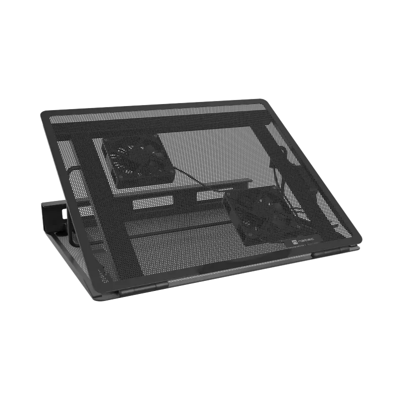 Podkładka chłodząca pod laptopa NATEC Tern 2 Plus — 2 wentylatory, do laptopów do 17,3 cala, czarna