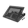 Podkładka chłodząca pod laptopa NATEC Tern 2 Plus — 2 wentylatory, do laptopów do 17,3 cala, czarna