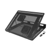 Podkładka chłodząca pod laptopa NATEC Tern 2 Plus — 2 wentylatory, do laptopów do 17,3 cala, czarna