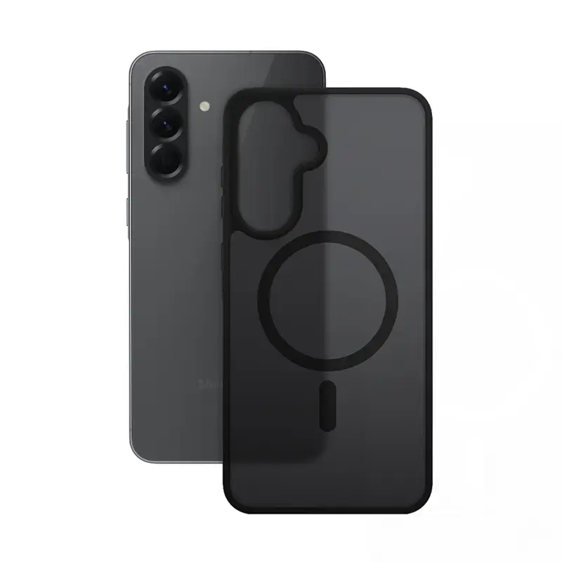 Etui ochronne Crong Hybrid Matte Magnetic do Samsung Galaxy A56 — TPU + PC, czarne