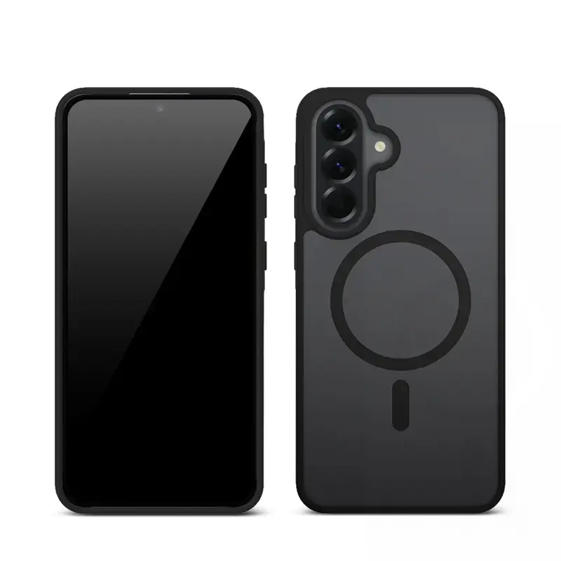 Etui ochronne Crong Hybrid Matte Magnetic do Samsung Galaxy A56 — TPU + PC, czarne