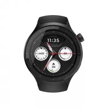 Motorola Moto Watch 3,63 cm (1,43 cala) OLED 47 mm Cyfrowy Ekran dotykowy Czarny GPS (satelitarny)