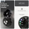 Motorola Moto Watch 3,63 cm (1,43 cala) OLED 47 mm Cyfrowy Ekran dotykowy Czarny GPS (satelitarny)