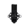 Mikrofon studyjny TRUST GXT 269 Emita II — przewodowy USB, metalowa obudowa, mocowanie na biurko, czarny (42×162×42 mm)