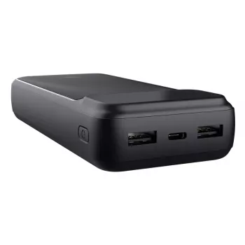 Power bank TRUST 25883 — 20000 mAh Li‑Ion, PD i Quick Charge 3.0, 2×USB‑A + 1×USB‑C, 20 W, Czarny