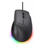 Mysz gamingowa TRUST GXT 145 Rexxa praworęczna USB Type-A 12800 DPI, przewodowa, podświetlenie RGB kółka, czarna