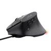 Mysz gamingowa TRUST GXT 145 Rexxa praworęczna USB Type-A 12800 DPI, przewodowa, podświetlenie RGB kółka, czarna
