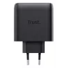 TRUST Maxo 65W indoor AC fast charger, 3× USB-C, max 20V, 2m kabel, Czarny