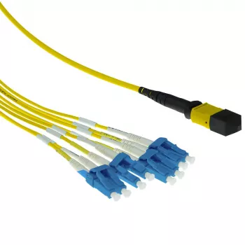 ACT 2 metry jednomodowy 9/125 OS2 kabel rozdzielczy MTP na LC 1xMTP-4xLC 8 włókien