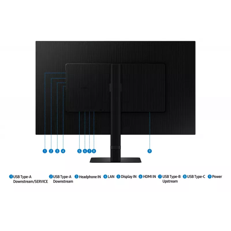Monitor Samsung S80UD 81,3 cm (32 cale) 3840 x 2160 pikseli 4K Ultra HD LCD czarny