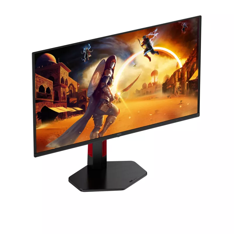 Monitor komputerowy AOC G4 Q27G4ZDR 67,3 cm (26,5 cala) 2560 x 1440 pikseli Quad HD QD-OLED Czarny, Czerwony