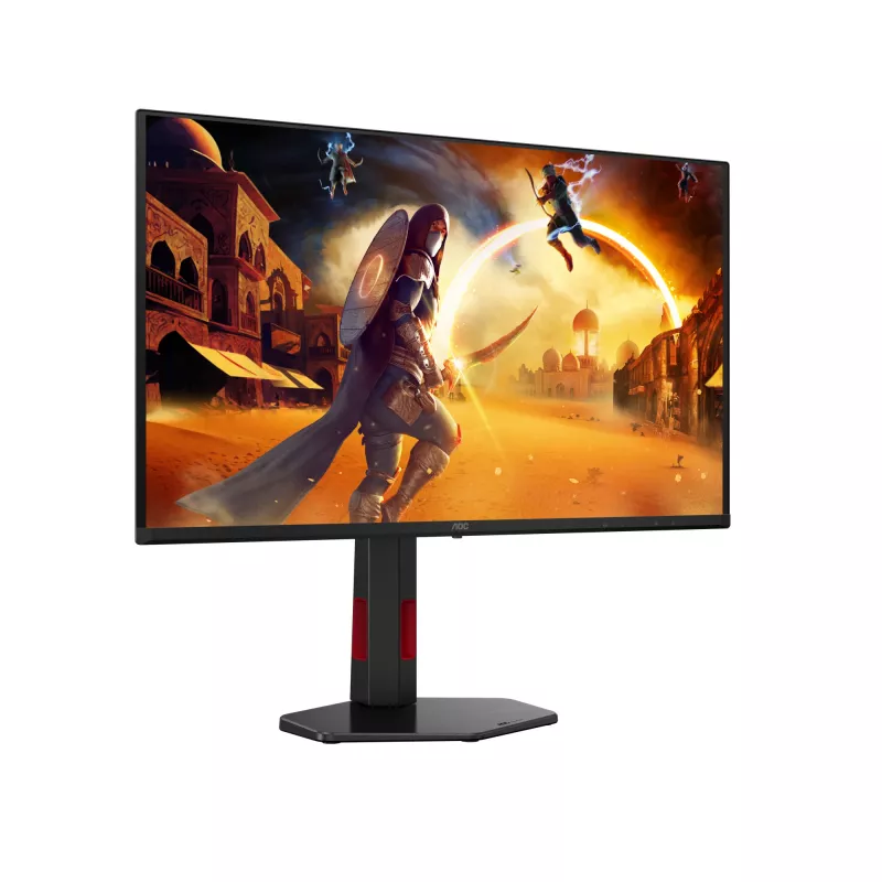 Monitor komputerowy AOC G4 Q27G4ZDR 67,3 cm (26,5 cala) 2560 x 1440 pikseli Quad HD QD-OLED Czarny, Czerwony