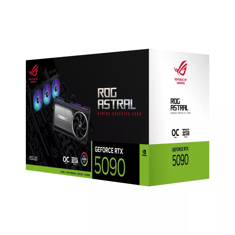 Karta graficzna ASUS GeForce RTX 5090 — 32 GB GDDR7, 512-bit, PCIe 5.0, 4 wyświetlacze, 2580 MHz boost