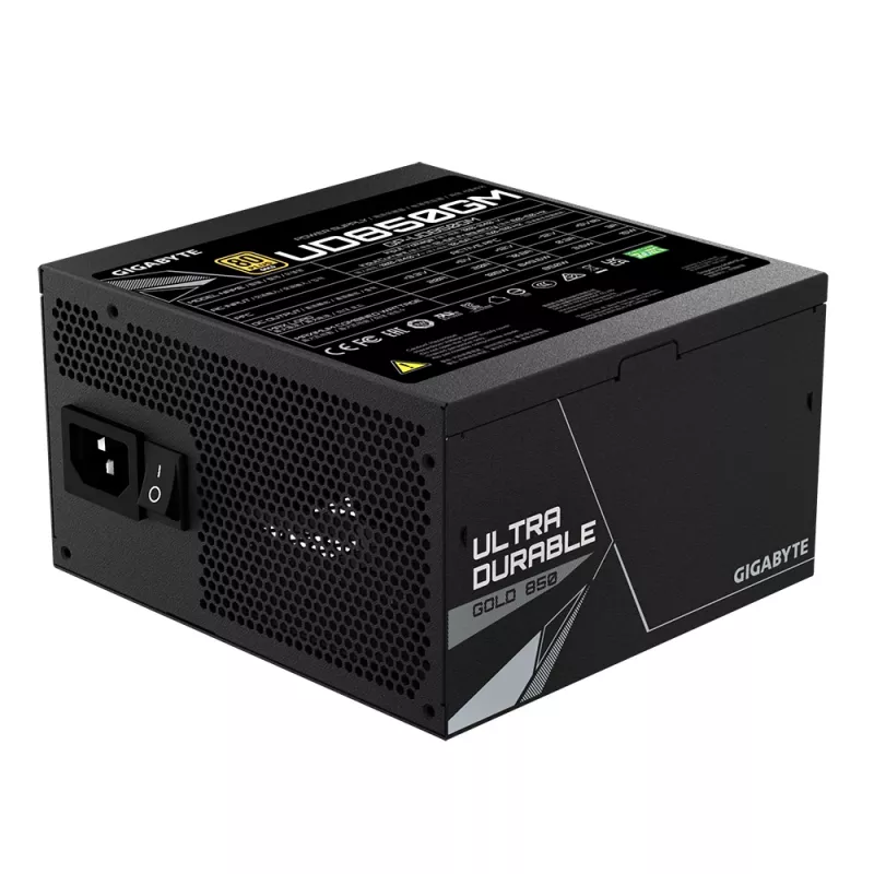 GIGABYTE UD850GM zasilacz 850 W 20+4 pin ATX ATX Czarny