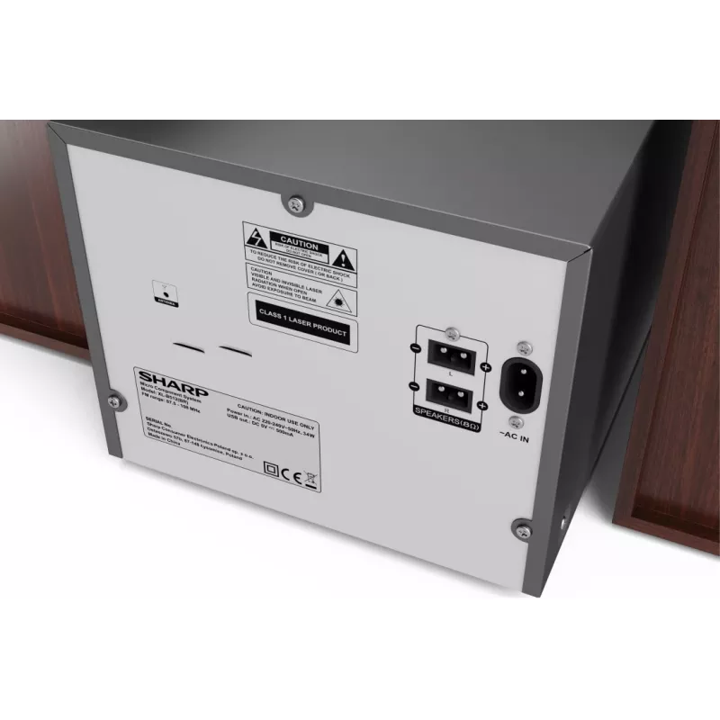 Sharp XL-B512(BR) system audio domowego - mikro wieża audio 45 W Brązowy