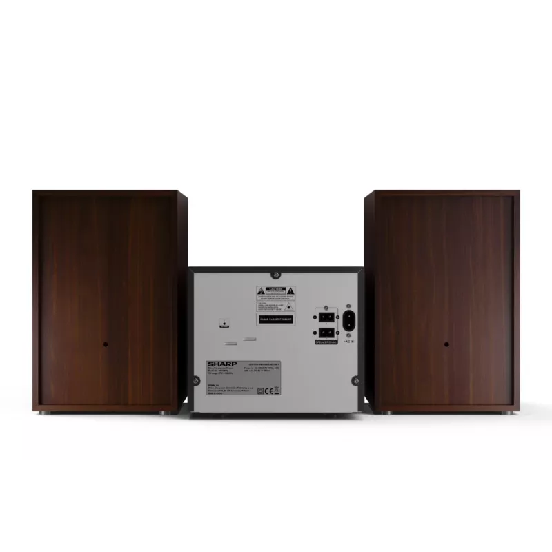 Sharp XL-B512(BR) system audio domowego - mikro wieża audio 45 W Brązowy