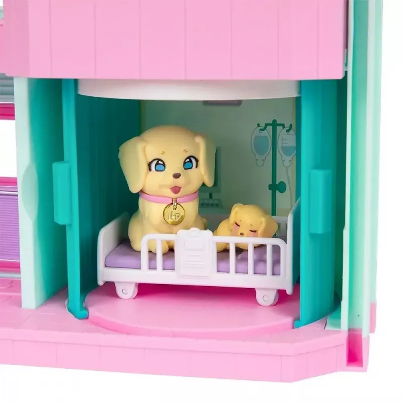 Interaktywny zestaw do zabawy ze zwierzakami Cobi Set Little Live Pets Families Clinic MO-26673, zestaw z akcesoriami klinicznymi