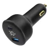 Ładowarka samochodowa Gembird TA-UC-AC2PD30LCD-CAR-01, USB-C, 30 W, 12–24 V, czarna