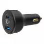 Ładowarka samochodowa Gembird TA-UC-AC2PD30LCD-CAR-01, USB-C, 30 W, 12–24 V, czarna